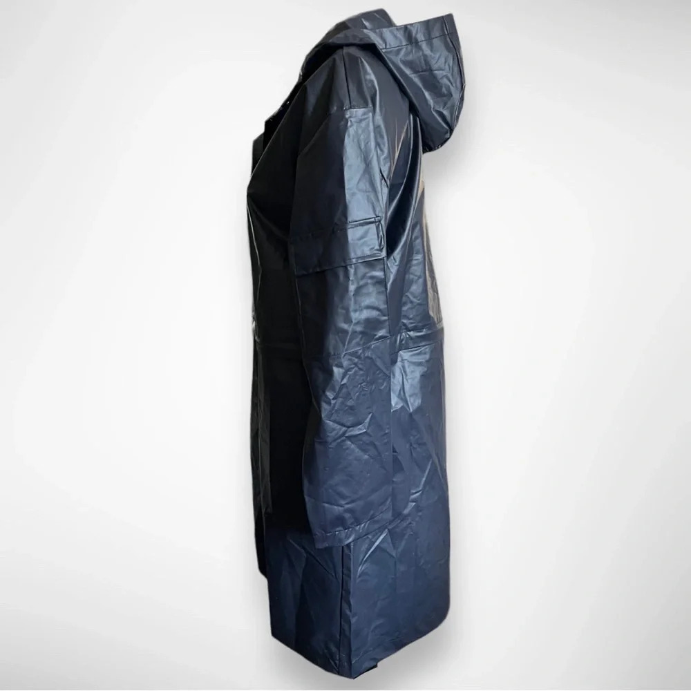 FABLETICS Kenna Navy Blue Cargo Convertible Rain Jacket Small | EUC - Picture 4 of 11